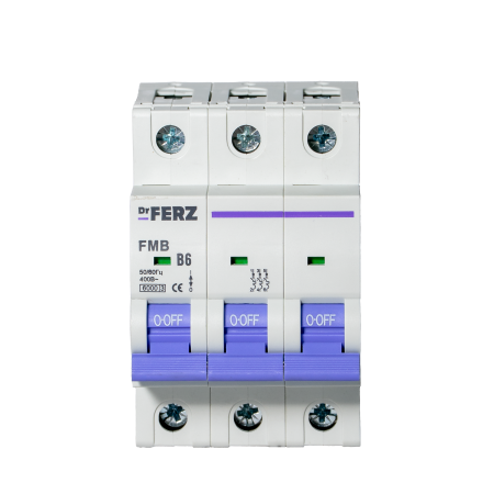 FMB-B 6kA 3P 06 х-ка B Автоматический выключатель